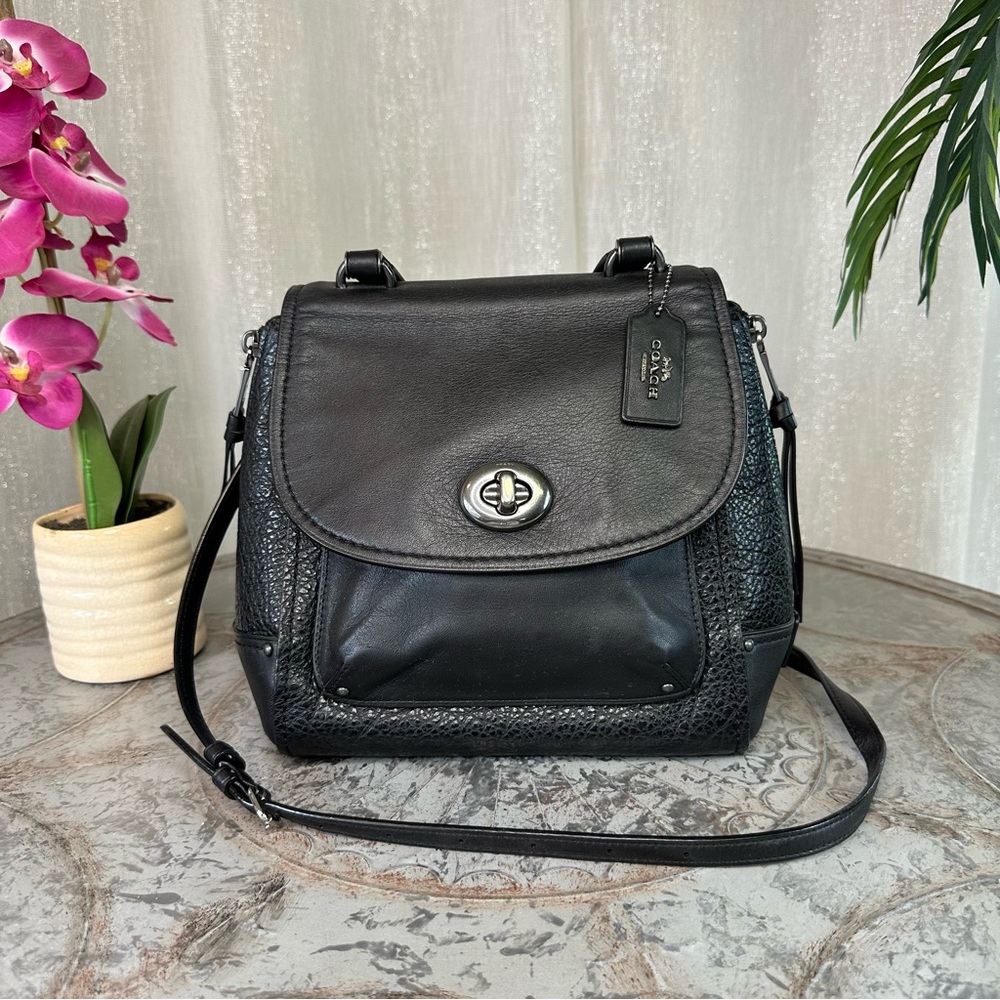 Coach Faye Convertible Backpack F30525 SV/Black MSRP $450